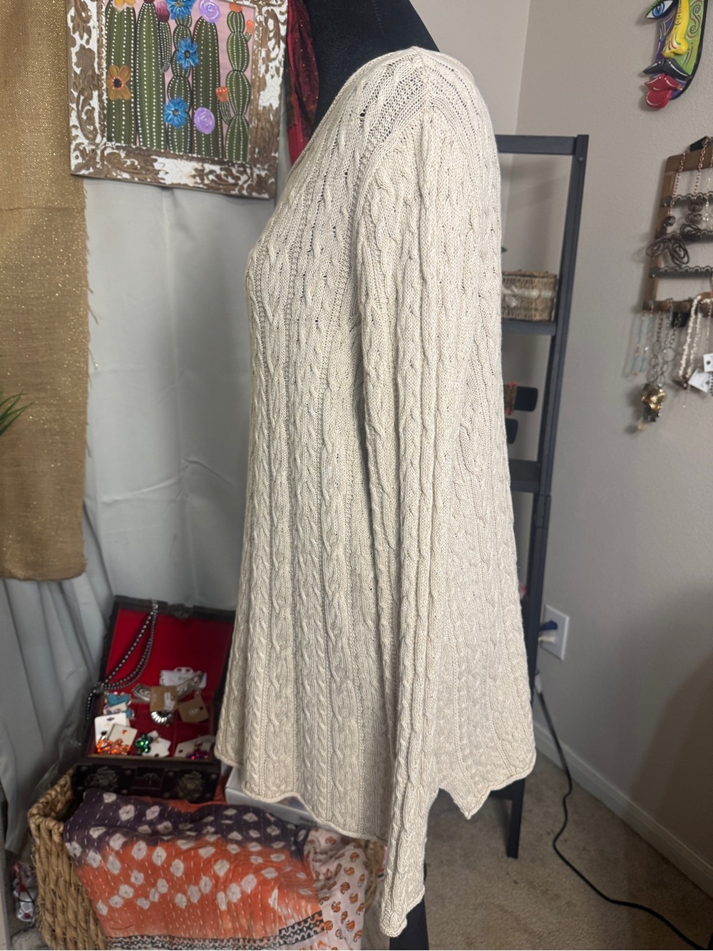Womens Ralph Lauren cable knit light sweater - Picture 2 of 8